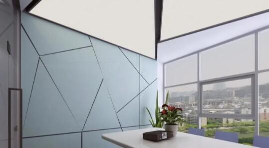 青島財稅培訓公司現代簡約辦公室裝修效果圖