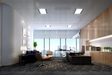 青島資產管理公司辦公室現代簡約裝修