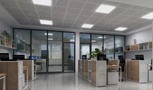 青島英語培訓學校辦公室裝修效果圖